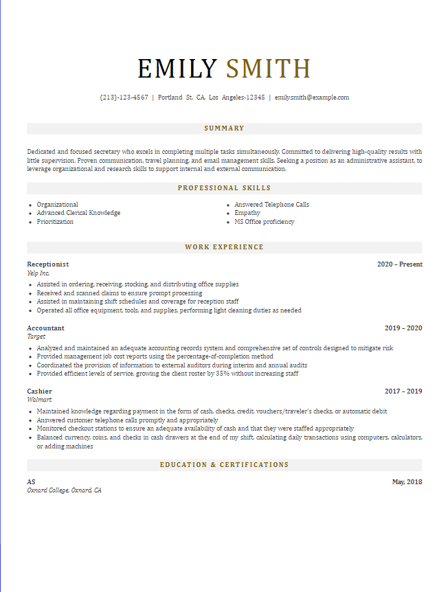 Professional Resume templates